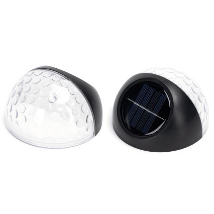 Aigostar - LED Solárne nástenné svietidlo LED/2W/1,2V čierna 300 mAh 2700K IP44
