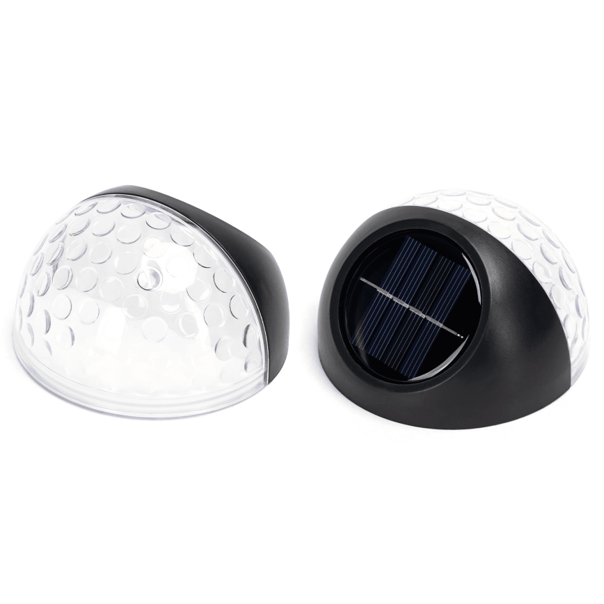 Aigostar - LED Solárne nástenné svietidlo LED/2W/1,2V čierna 300 mAh 2700K IP44
