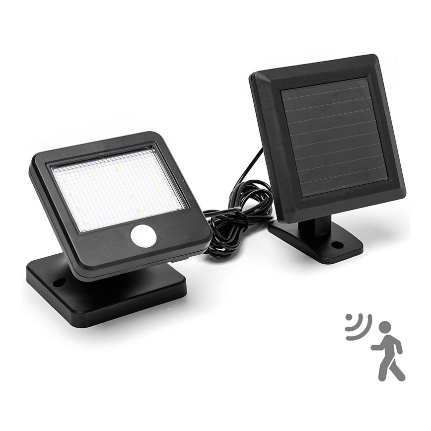 Aigostar - LED Solárne nástenné svietidlo so senzorom LED/0,64W/3,7V 600 mAh 6500K IP44
