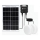 Aigostar - LED Solárne svietidlo 2xLED/35W/12V 6000 mAh 6500K pr. 16,8 cm + diaľkové ovládanie