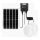 Aigostar - LED solárne svietidlo 2xLED/70W/12V 12000 mAh 6500K IP65 pr. 20,5 cm + diaľkové ovládanie