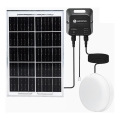Aigostar - LED solárne svietidlo LED/70W/12V 6000 mAh 6500K IP65 pr. 20,5 cm + diaľkové ovládanie