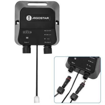 Aigostar - LED solárne svietidlo LED/70W/12V 6000 mAh 6500K IP65 pr. 20,5 cm + diaľkové ovládanie