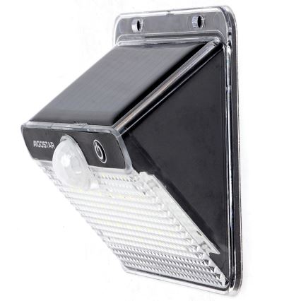 Aigostar - LED solárne svietidlo so senzorom LED/3,7V 6500K 1200 mAh IP65 čierne