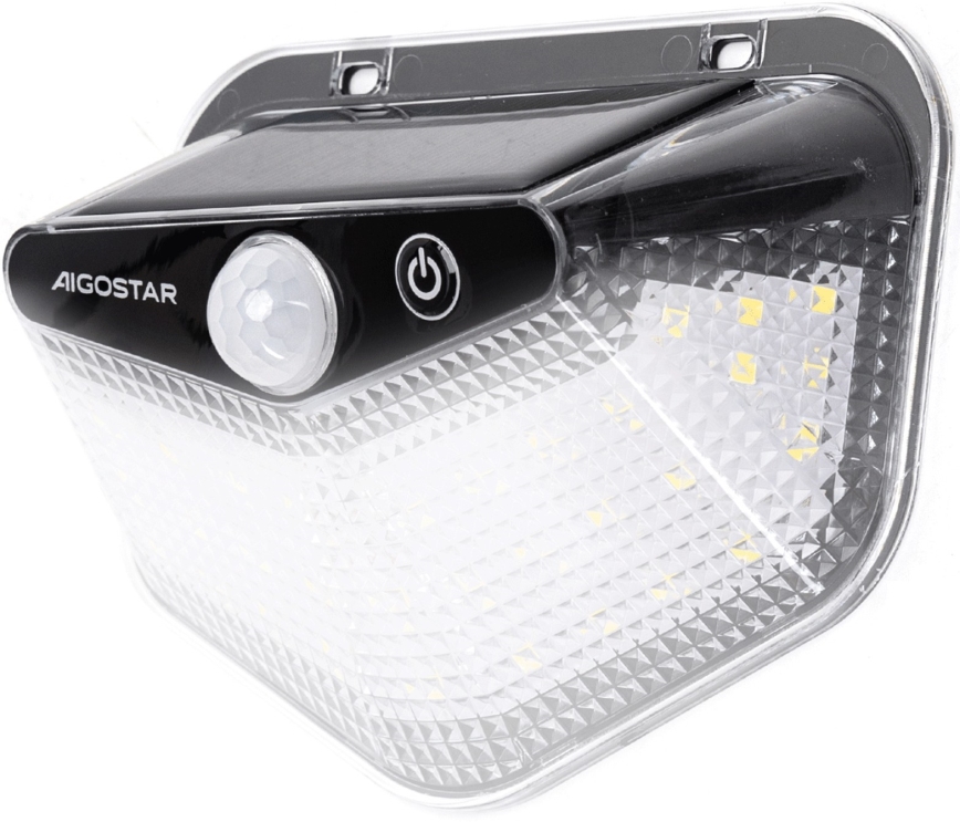 Aigostar - LED Solárne svietidlo so senzorom LED/3,7V 6500K 500 mAh IP65 čierne