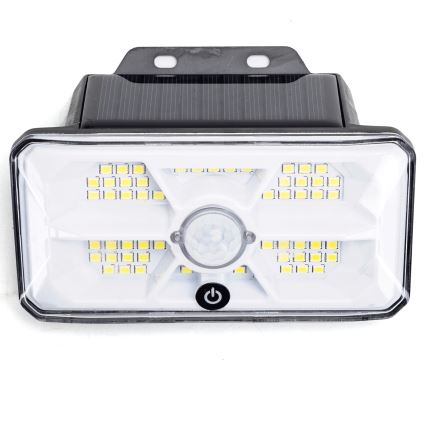 Aigostar - LED Solárne svietidlo so senzorom LED/3,7V 6500K 500 mAh IP65 čierne