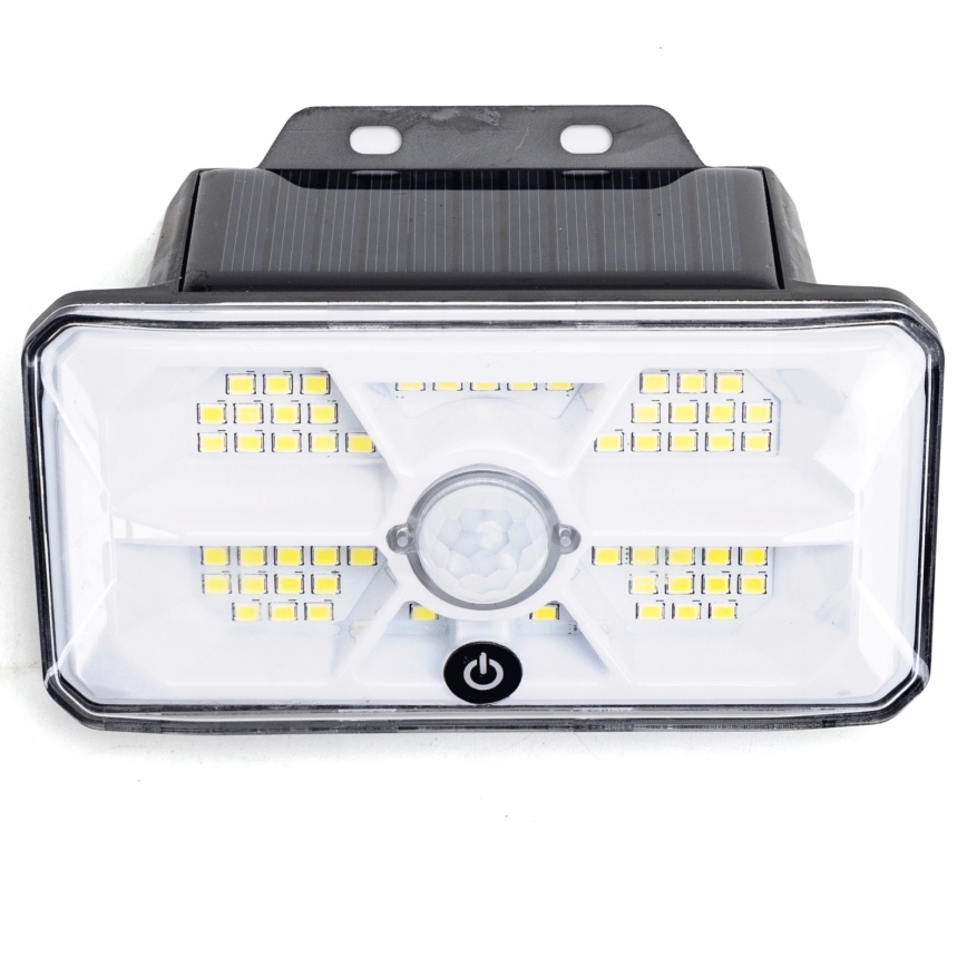 Aigostar - LED Solárne svietidlo so senzorom LED/3,7V 6500K 500 mAh IP65 čierne