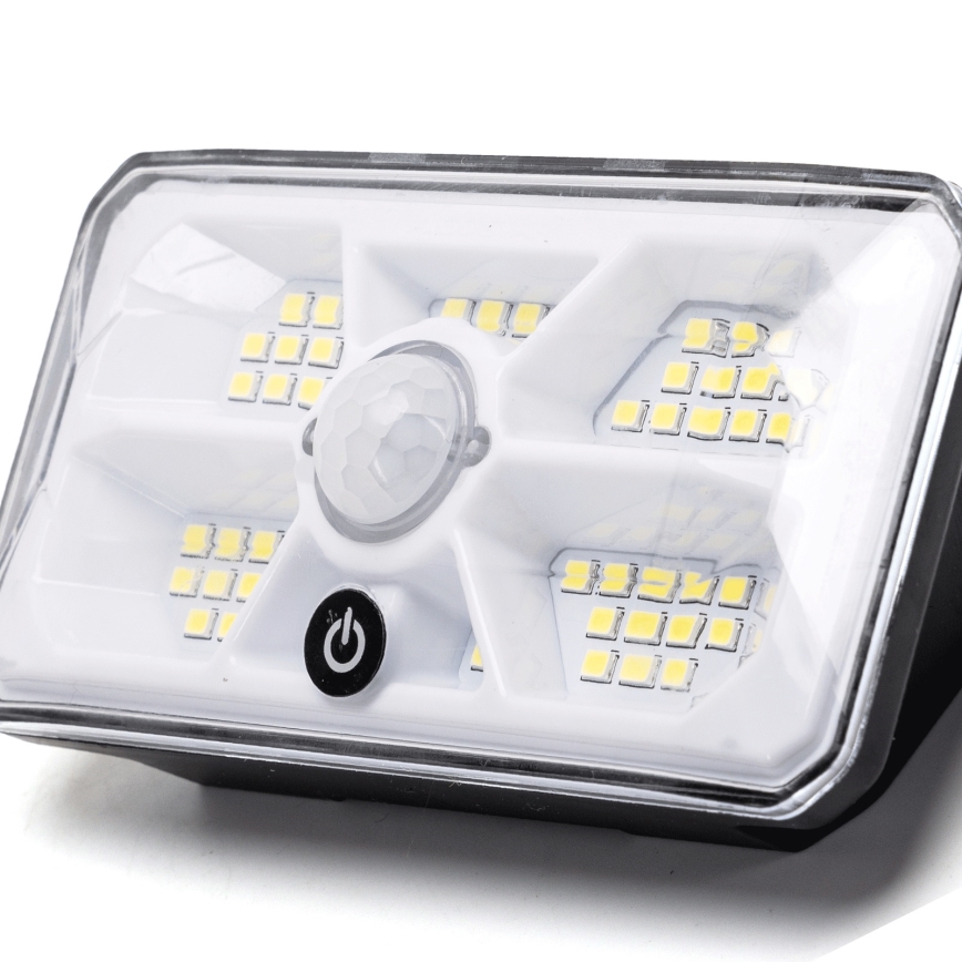 Aigostar - LED Solárne svietidlo so senzorom LED/3,7V 6500K 500 mAh IP65 čierne