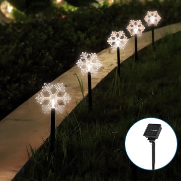 Aigostar - LED Solárne vianočné svietidlo LED/0,054W/1,2V 1m 800 mAh IP65 studená biela