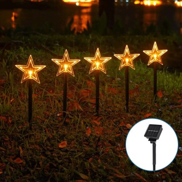 Aigostar - LED Solárne vianočné svietidlo LED/0,054W/1,2V 1m IP65 teplá biela