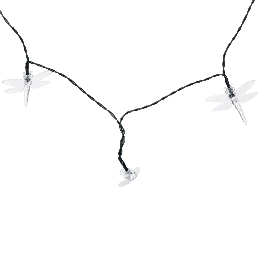 Aigostar - LED solárny dekoratívny svetelný reťazec 50xLED/8 funkcií 10 m 800 mAh IP65 teplá biela