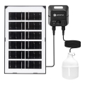 Aigostar - LED solárny luster so senzorom LED/35W/12V 3000 mAh 6500K IP65 priemer 10 cm + diaľkové ovládanie