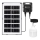 Aigostar - LED solárny luster so senzorom LED/35W/12V 3000 mAh 6500K IP65 priemer 10 cm + diaľkové ovládanie