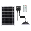Aigostar - LED solárny luster so senzorom LED/70W/12V 6000 mAh 6500K IP65 pr. 23,5 cm + diaľkové ovládanie