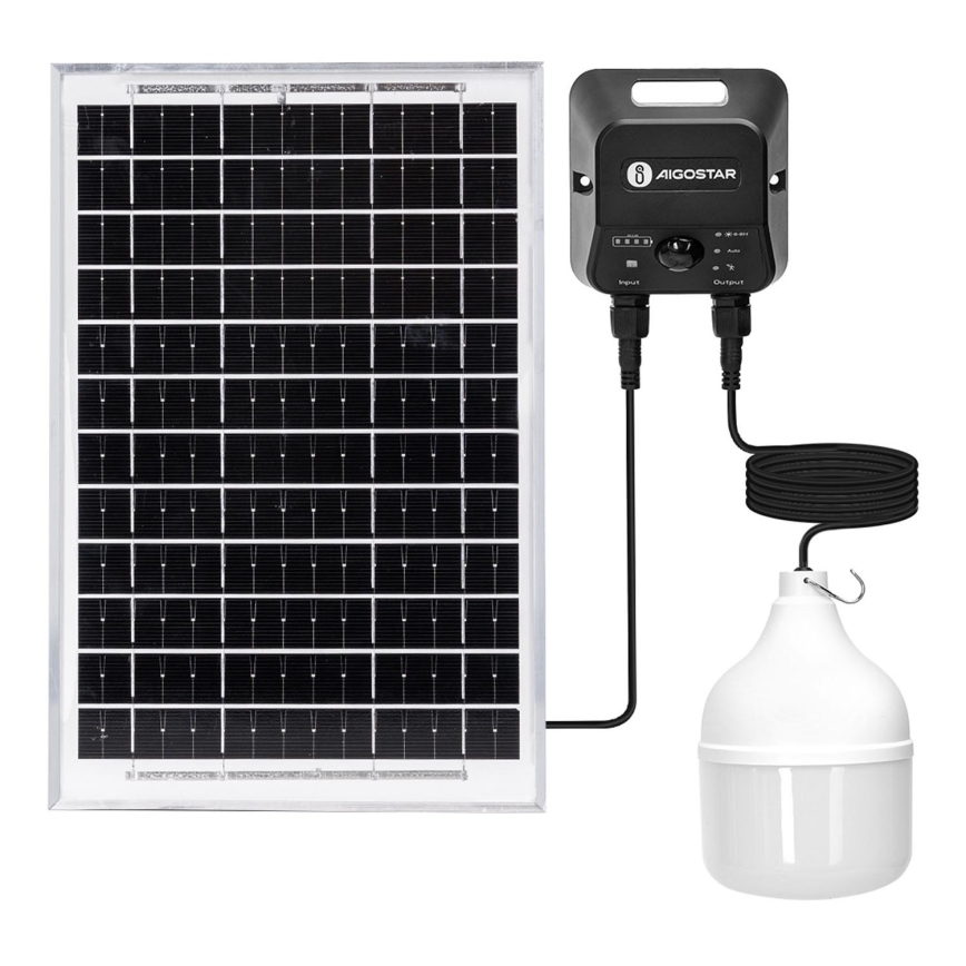 Aigostar - LED Solárny luster so senzorom LED/70W/12V 6000 mAh 6500K pr. 12 cm + diaľkové ovládanie