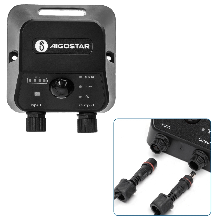 Aigostar - LED Solárny luster so senzorom LED/70W/12V 6000 mAh 6500K pr. 12 cm + diaľkové ovládanie