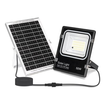 Aigostar - LED solárny reflektor LED/50W/3,2V 1200mAh 3000K/4000K/6500K IP66 + diaľkové ovládanie