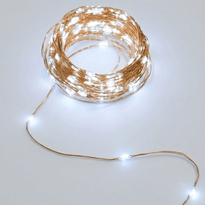 Aigostar - LED solárny svetelný reťazec 200xLED/8 funkcií 22 m IP65 studená biela 800 mAh