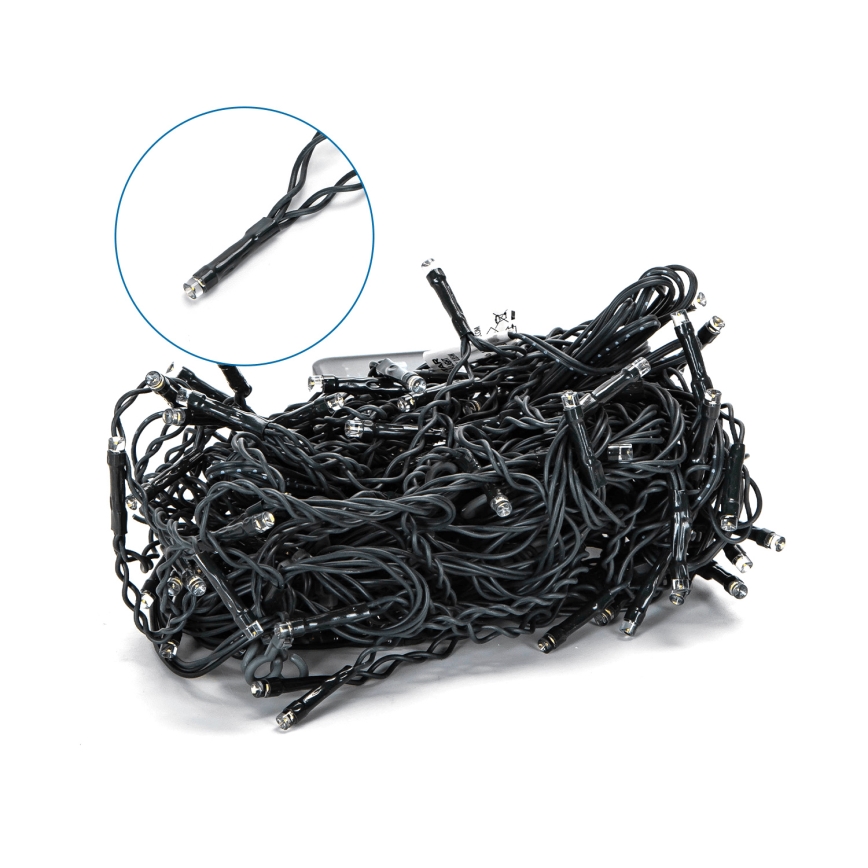 Aigostar - LED solárny  reťazec 100xLED/8 funkcií 8x0,6m 800 mAh IP65 teplá biela