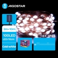 Aigostar - LED solárny vianočný reťazec 100xLED/8 funkcií 12m IP65 800 mAh studená biela