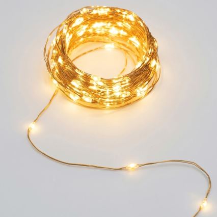 Aigostar - LED solárny vianočný reťaz 500xLED/8 funkcií 52m IP65 teplá biela 1200 mAh