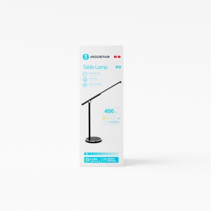 Aigostar - LED Stmievateľná dotyková stolná lampa LED/8W/230V 3000-6000K čierna