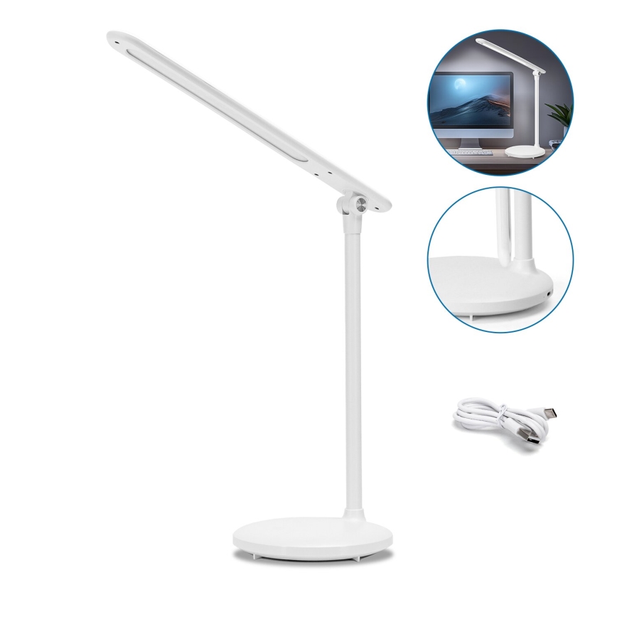 Aigostar - LED Stmievateľná nabíjacia dotyková stolná lampa LED/3W/5V 2700/4000/6500K 1800 mAh