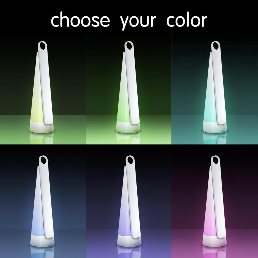 Aigostar - LED Stmievateľná nabíjacia stolná lampa LED/7W/5V 4000K 4400 mAh biela