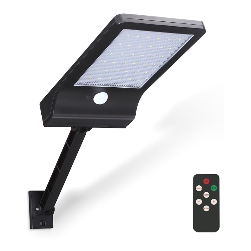 Aigostar - LED Stmievateľná solárna lampa so senzorom LED/2,3W/5,5V IP65 1800 mAh + diaľkové ovládanie