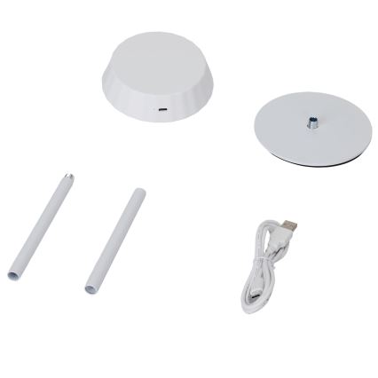 Aigostar - LED Stmievateľná stolná lampa AMBIENT LED/2,4W/5V 3000-6500K biela