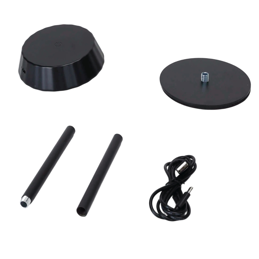 Aigostar - LED Stmievateľná stolná lampa AMBIENT LED/2,4W/5V 3000-6500K čierna