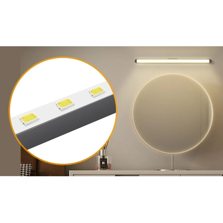 Aigostar - LED Stmievateľné nabíjacie osvetlenie zrkadla LED/2,9W/5V 2000 mAh