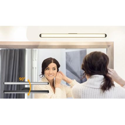 Aigostar - LED Stmievateľné nabíjacie osvetlenie zrkadla LED/2,9W/5V 2000 mAh