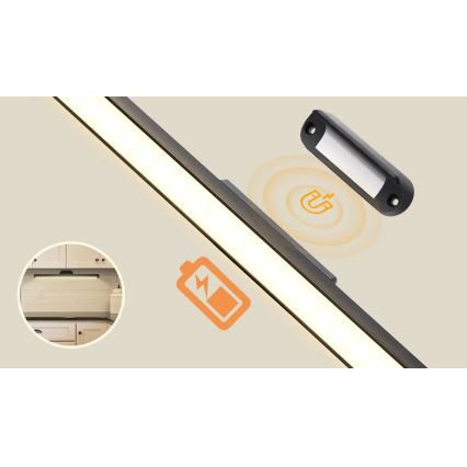 Aigostar - LED Stmievateľné nabíjacie osvetlenie zrkadla LED/2,9W/5V 2000 mAh