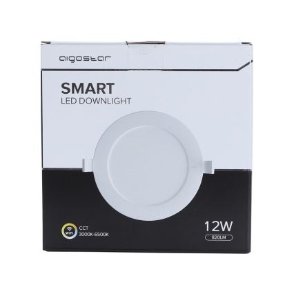 Aigostar - LED Stmievateľné podhľadové svietidlo 12W/230V pr. 17 cm Wi-Fi