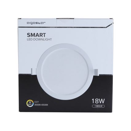 Aigostar - LED Stmievateľné podhľadové svietidlo LED/18W/230V pr. 22 cm Wi-Fi