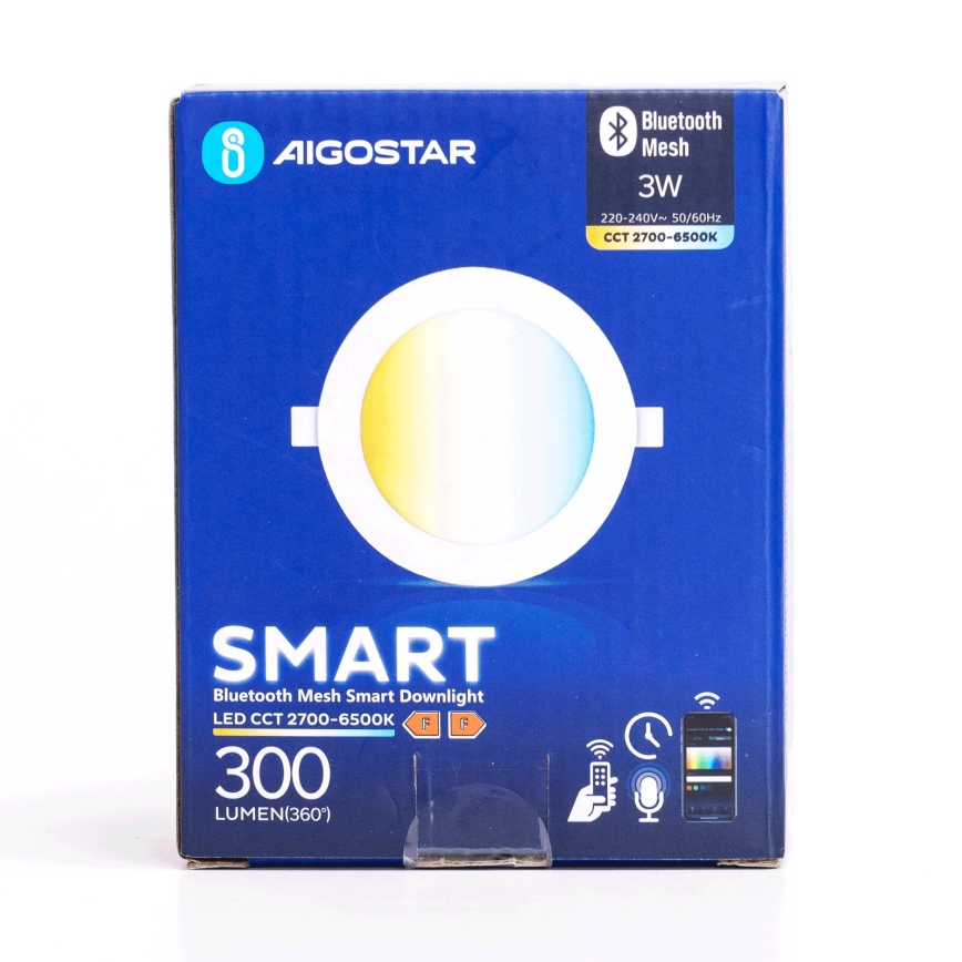 Aigostar - LED Stmievateľné podhľadové svietidlo MESH LED/3W/230V 2700-6500K biela