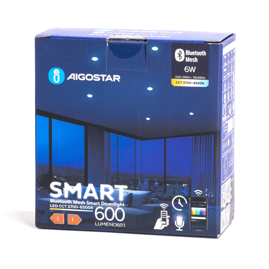 Aigostar - LED Vonkajšie stmievateľné podhľadové svietidlo MESH LED/6W/230V 2700-6500K IP44 biela