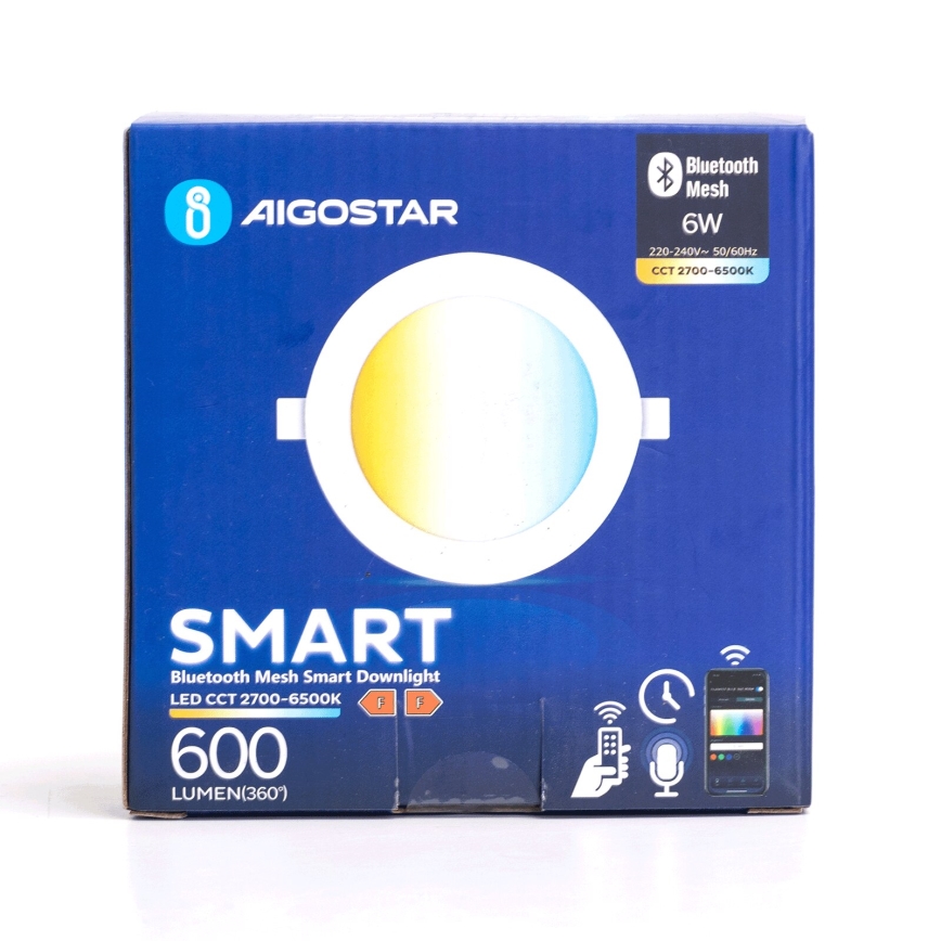 Aigostar - LED Vonkajšie stmievateľné podhľadové svietidlo MESH LED/6W/230V 2700-6500K IP44 biela