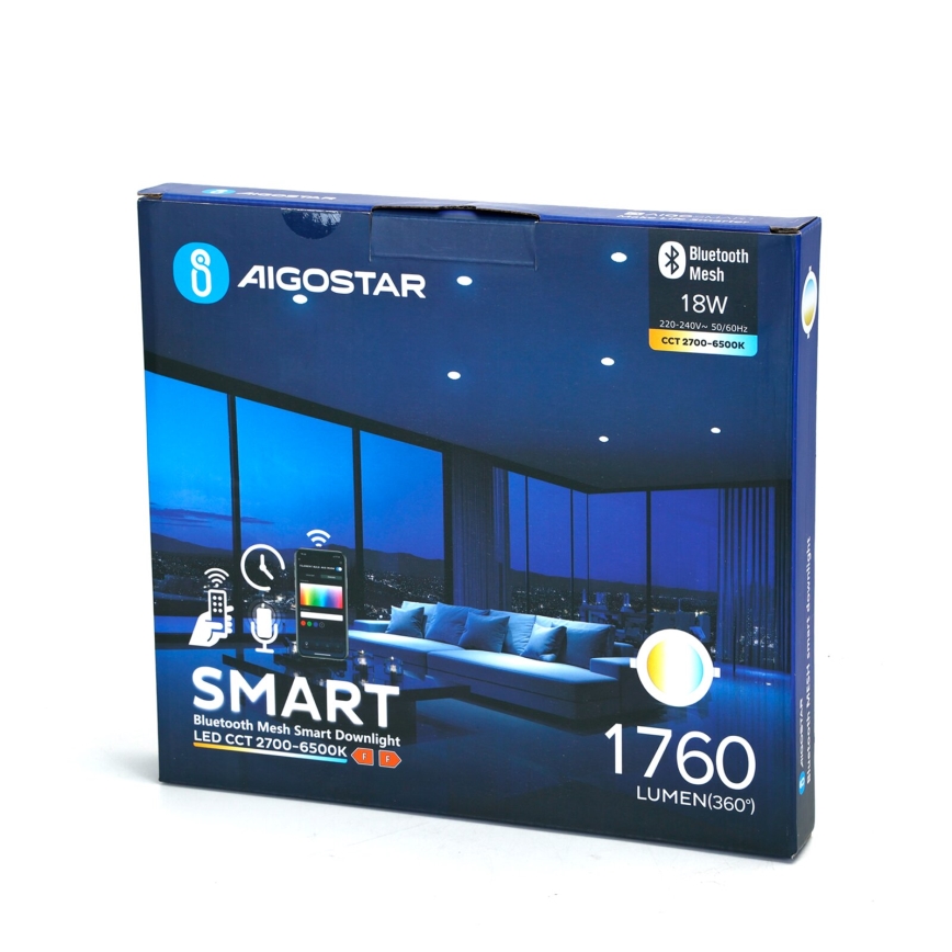 Aigostar - LED Stmievateľné podhľadové svietidlo MESH LED/18W/230V 2700-6500K pr. 23 cm