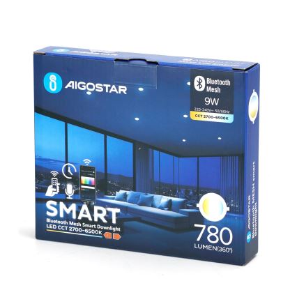 Aigostar - LED Stmievateľné podhľadové svietidlo MESH LED/9W/230V 2700-6500K pr. 14,5 cm