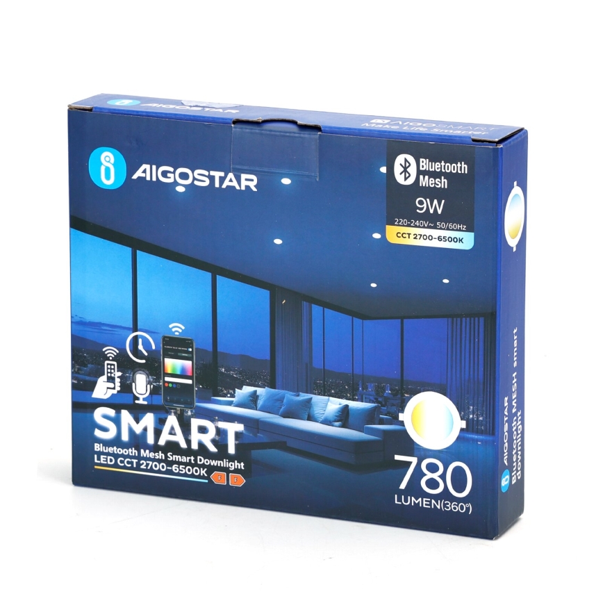 Aigostar - LED Stmievateľné podhľadové svietidlo MESH LED/9W/230V 2700-6500K pr. 14,5 cm