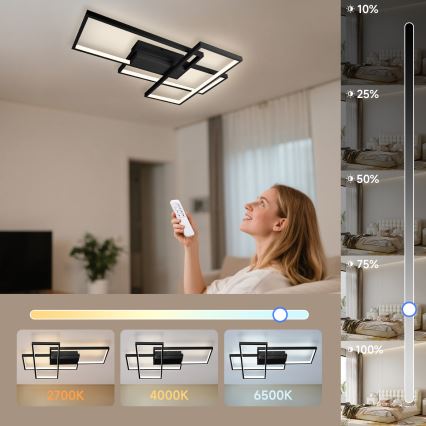 Aigostar - LED Stmievateľné stropné svietidlo LED/38W/230V 2700-6500K + diaľkové ovládanie