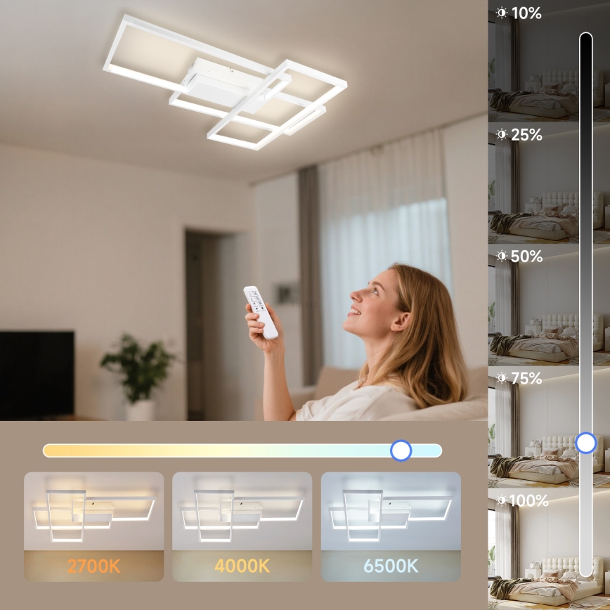 Aigostar - LED Stmievateľné stropné svietidlo LED/38W/230V 2700-6500K + diaľkové ovládanie
