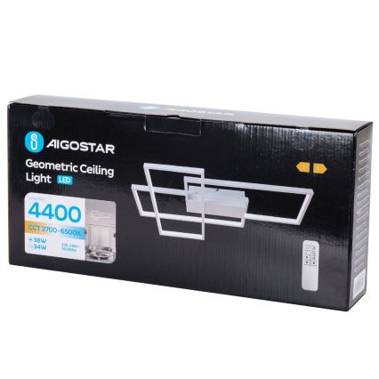 Aigostar - LED Stmievateľné stropné svietidlo LED/38W/230V 2700-6500K + diaľkové ovládanie