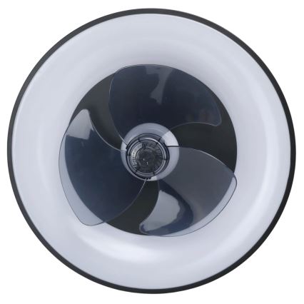 Aigostar - LED Stmievateľné stropné svietidlo s ventilátorom MESH LED/40W/230V 2700-6500K čierna + diaľkové ovládanie