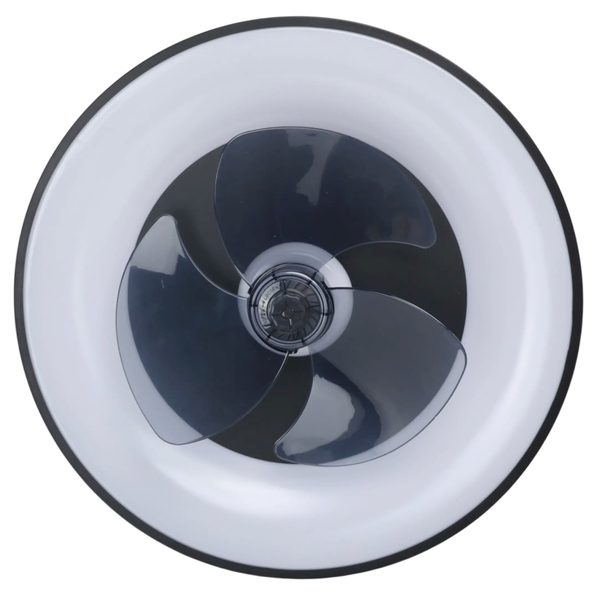Aigostar - LED Stmievateľné stropné svietidlo s ventilátorom MESH LED/40W/230V 2700-6500K čierna + diaľkové ovládanie
