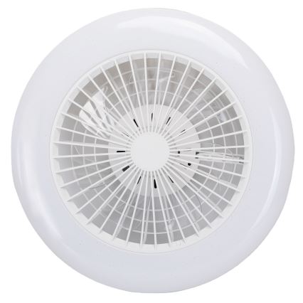 Aigostar - LED Stmievateľné stropné svietidlo s ventilátorom MESH LED/40W/230V 2700-6500K biela + diaľkové ovládanie