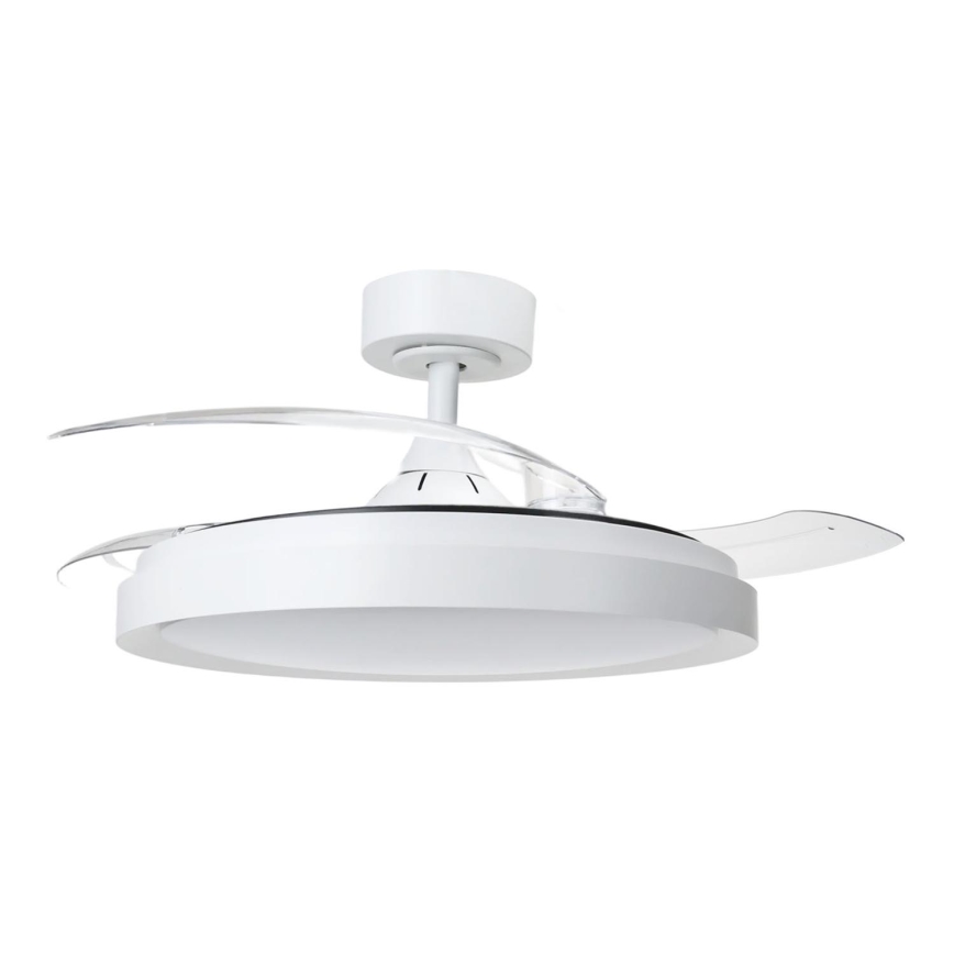 Aigostar - LED Stmievateľné stropné svietidlo s ventilátorom MESH LED/50W/230V 2700-6500K čierna + diaľkové ovládanie