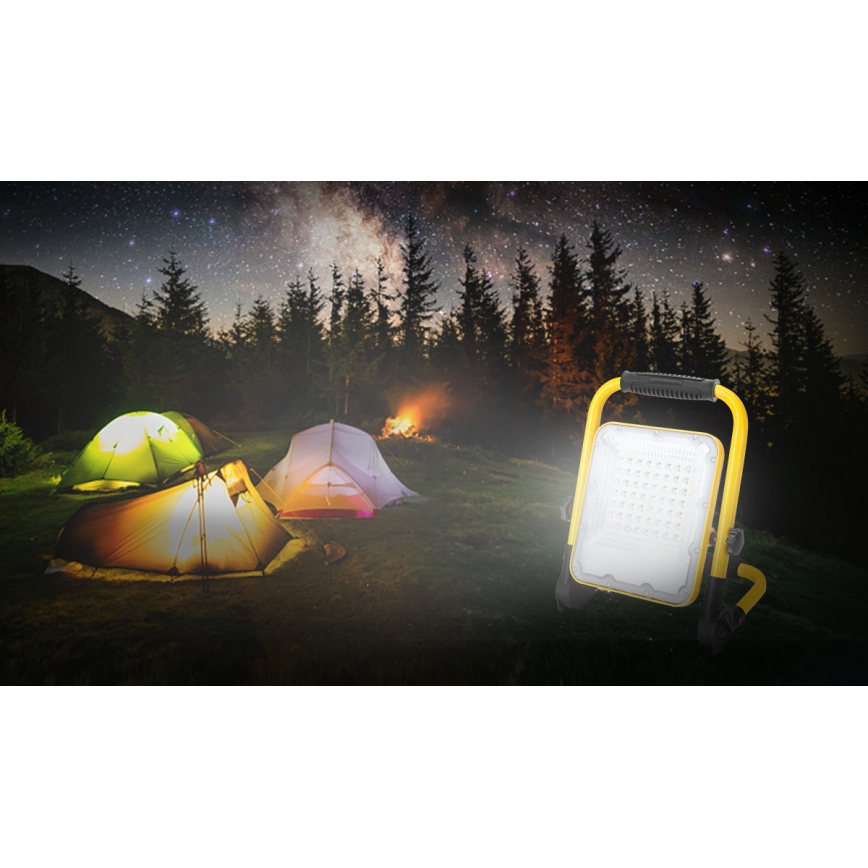 Aigostar - LED Stmievateľný nabíjací reflektor LED/100W/5V 6500K IP65 1500mAh
